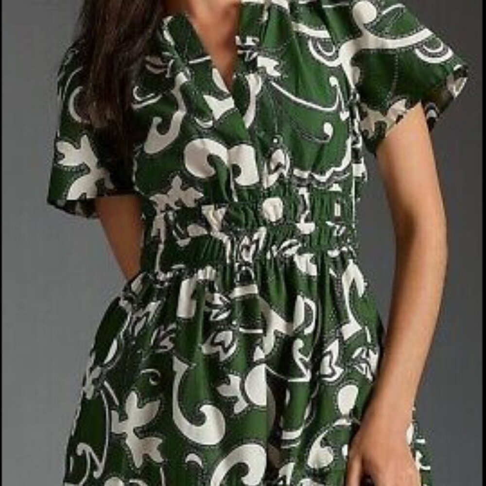 Anthropologie Maeve Somerset Maxi, Green, Lg.